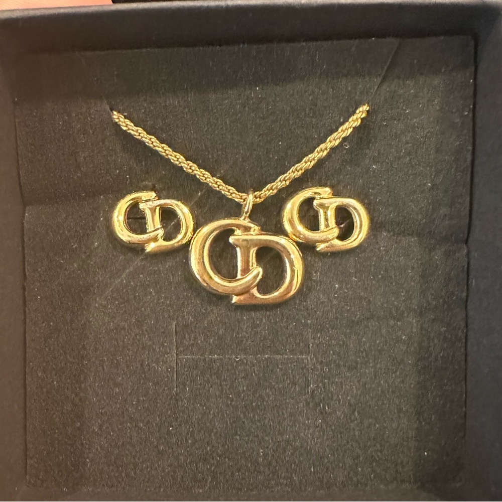 Christian Dior Necklace and Earring Set